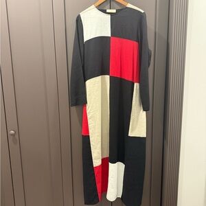 Color Block Maxi Dress